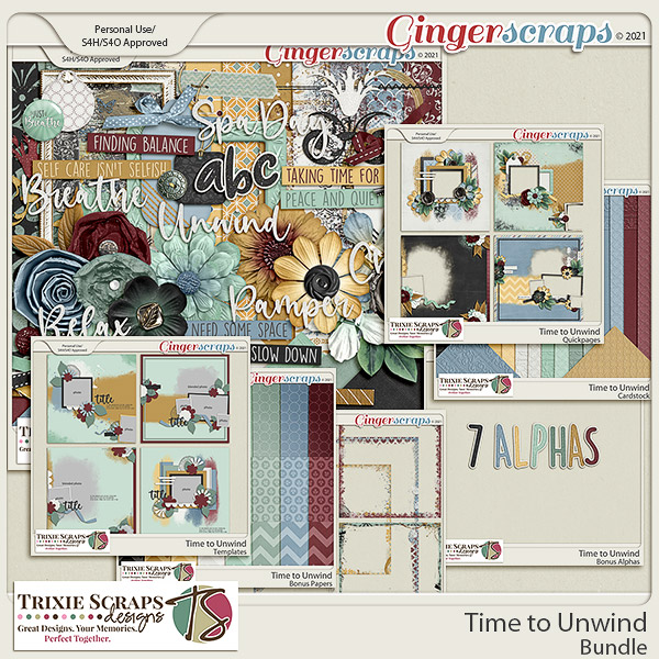 Time to Unwind Value Bundle by Trixie Scraps Designs