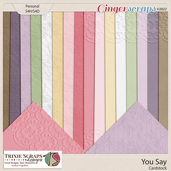 You Say Cardstock by Trixie Scraps Designs