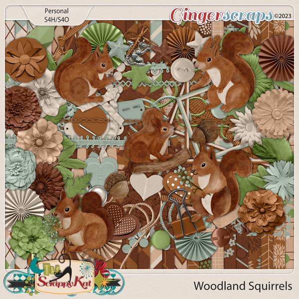 Woodland Squirrels by The Scrappy Kat