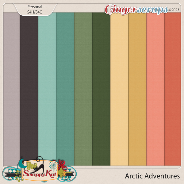 Arctic Adventures Cardstock Papers by The Scrappy Kat