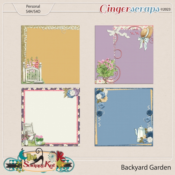 Backyard Garden Stacked Papers by The Scrappy Kat