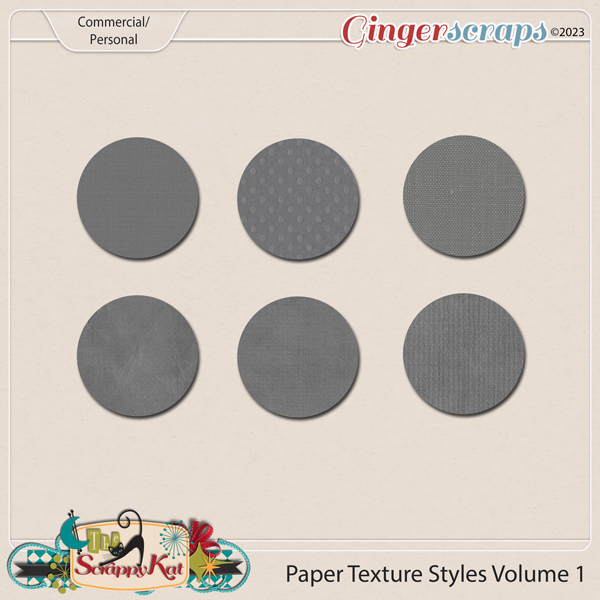CU Paper Texture Styles Volume 1 by The Scrappy Kat