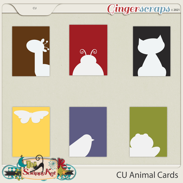 CU Animal Journal Cards by The Scrappy Kat