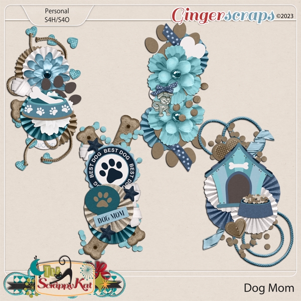 Dog Mom Clusters by The Scrappy Kat