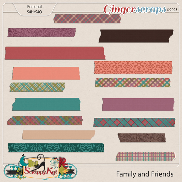 Family and Friends Washi Tapes by The Scrappy Kat