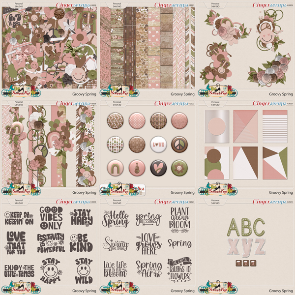 Groovy Spring MEGA Bundle by The Scrappy Kat