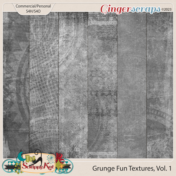 CU Grunge Fun Textures, Vol. 1 by The Scrappy Kat