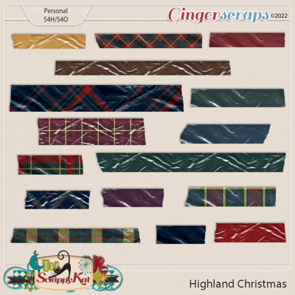 Highland Christmas Washi Tape by The Scrappy Kat