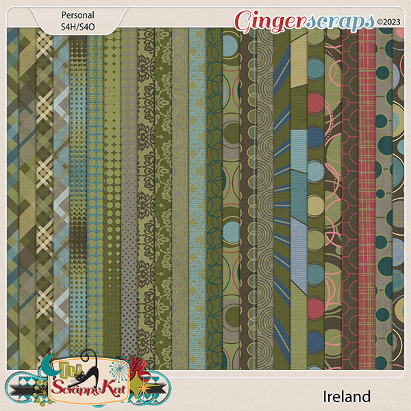 Ireland Pattern Papers by The Scrappy Kat