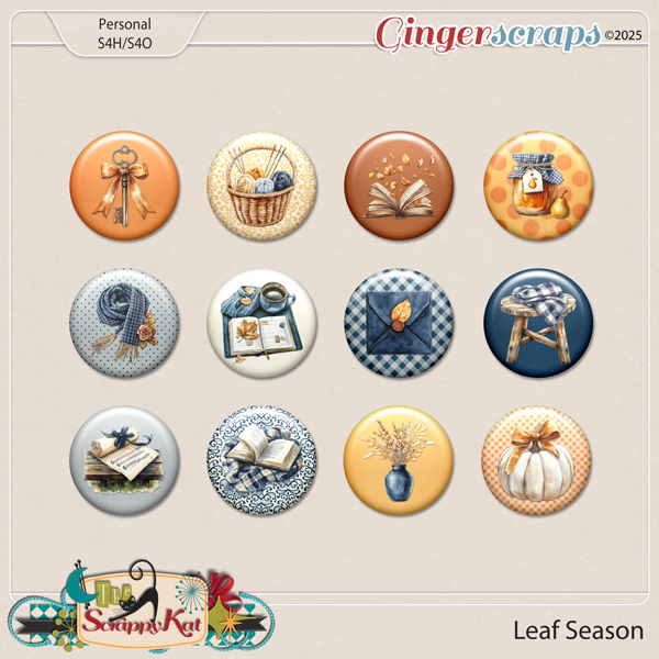 Leaf Season Flair Set by The Scrappy Kat