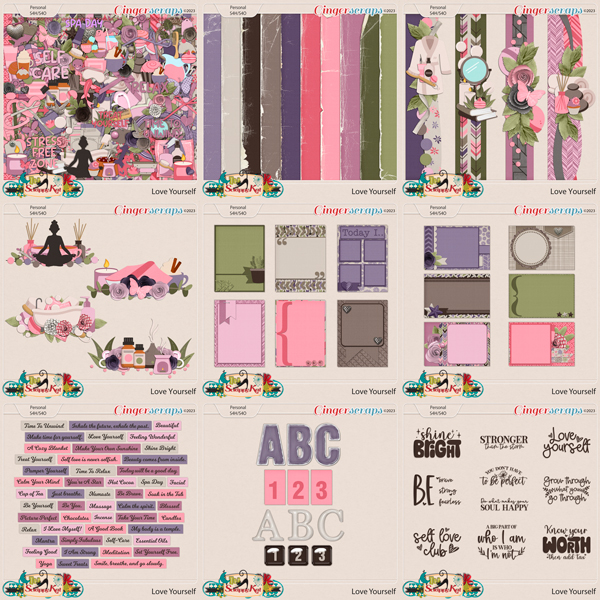 Love Yourself MEGA Bundle by The Scrappy Kat