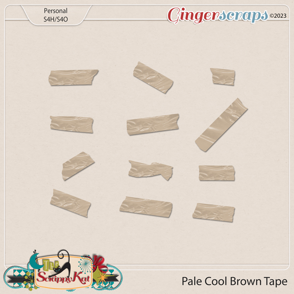 Pale Cool Brown Tape by The Scrappy Kat