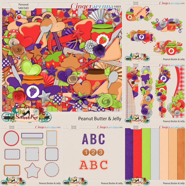 Peanut Butter & Jelly Bundle by The Scrappy Kat