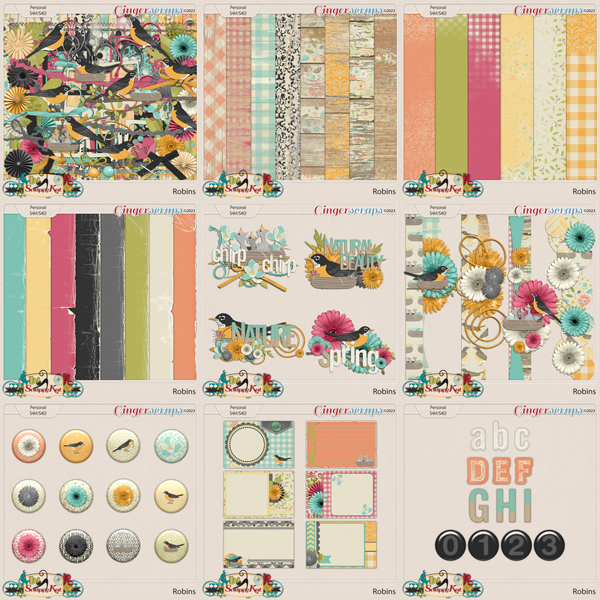 Robins MEGA Bundle by The Scrappy Kat