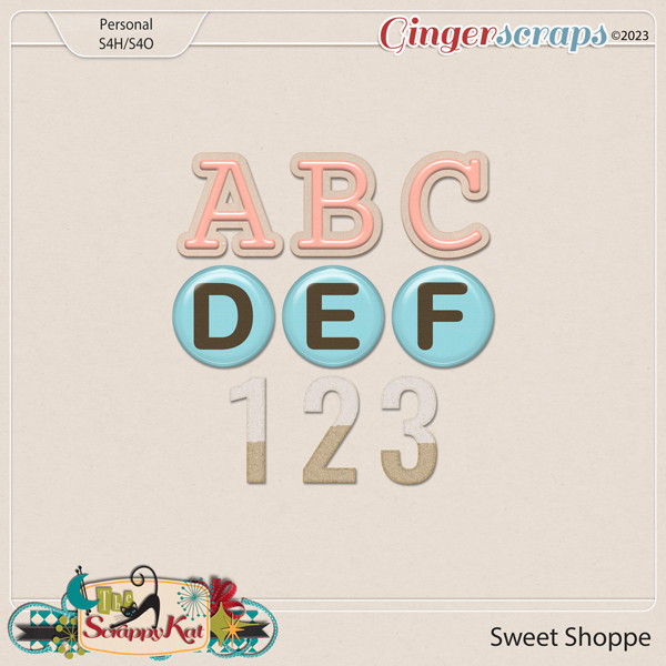 Sweet Shoppe Alphas by The Scrappy Kat