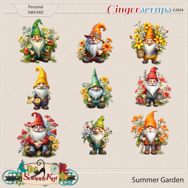Summer Garden Gnome Add-on by The Scrappy Kat