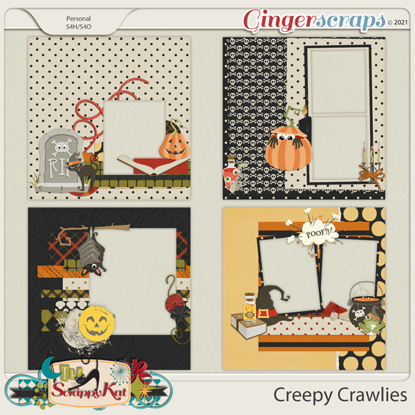 Creepy Crawlies Quick Pages by The Scrappy Kat