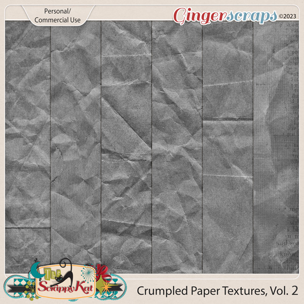Crumpled Paper Textures, Volume 2 by The Scrappy Kat