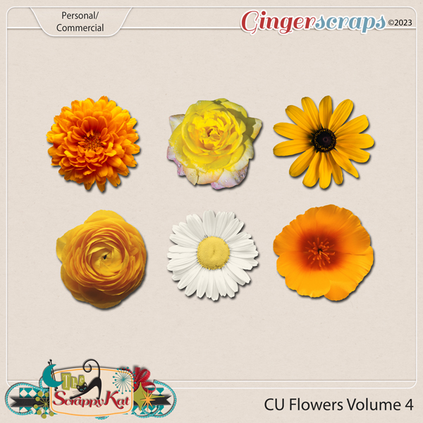 CU Flowers Volume 4 by The Scrappy Kat