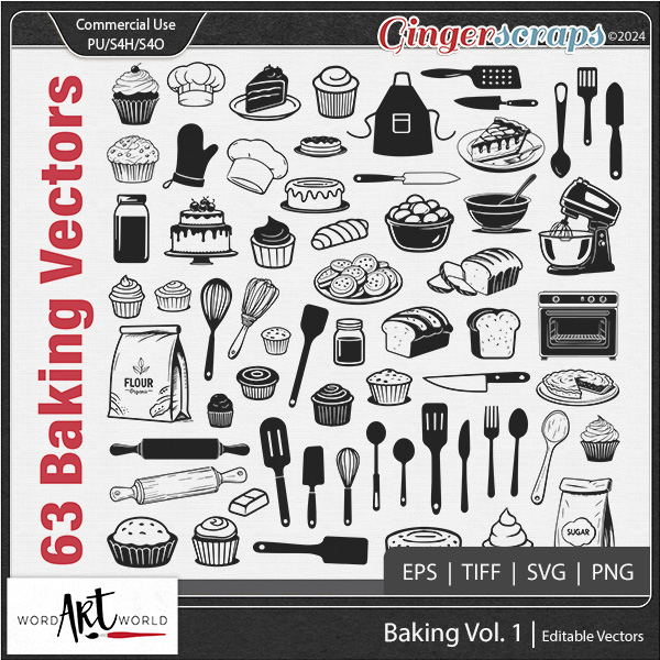 Baking Vol 1 Vector Set CU