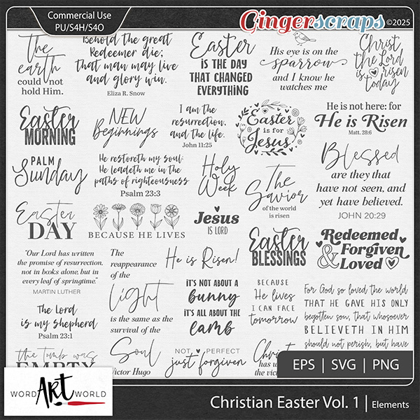 Christian Easter Vol 1 CU Elements