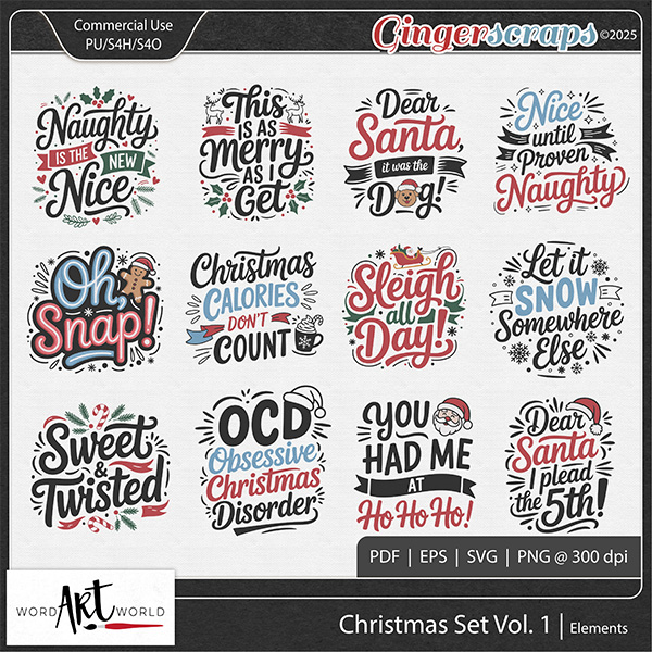 Christmas Set Vol 1 Elements