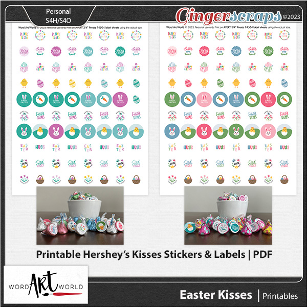 Easter Kisses Printables