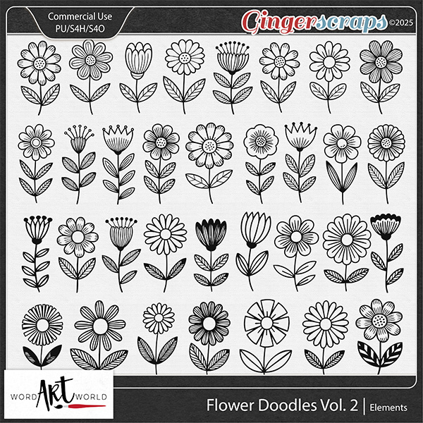 Flower Doodles Vol 2 CU