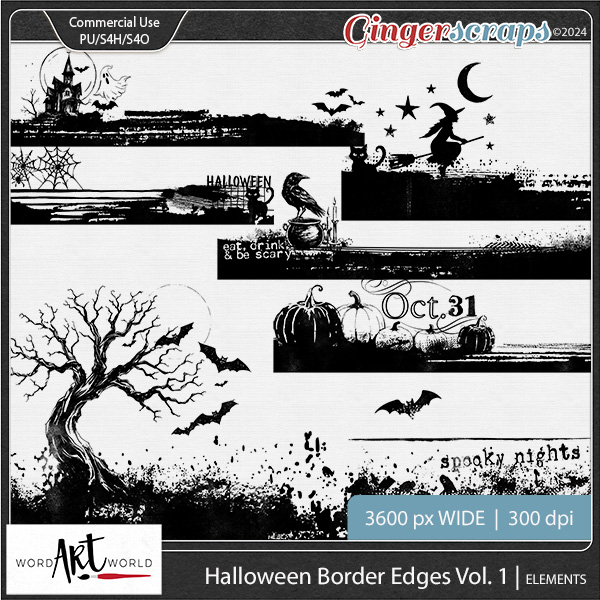 Halloween Border Edges Vol 1 CU OK