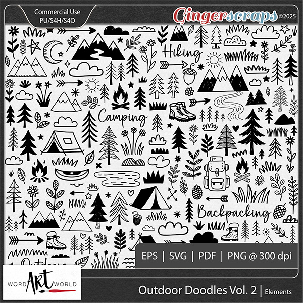 Outdoor Doodles Vol 2 CU Elements