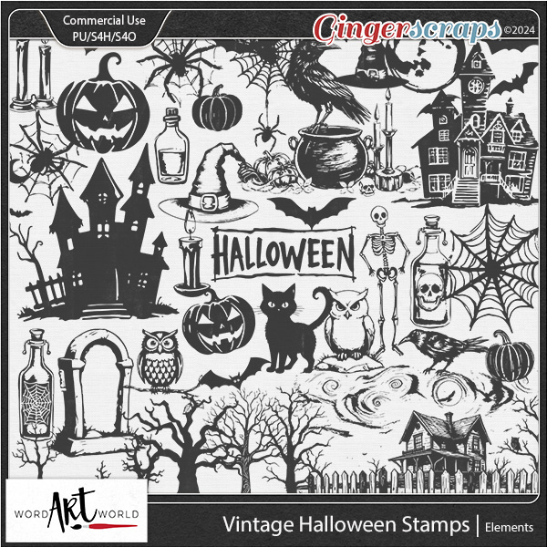 Vintage Halloween Stamps | CU OK