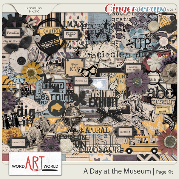 A Day at the Museum Page Kit