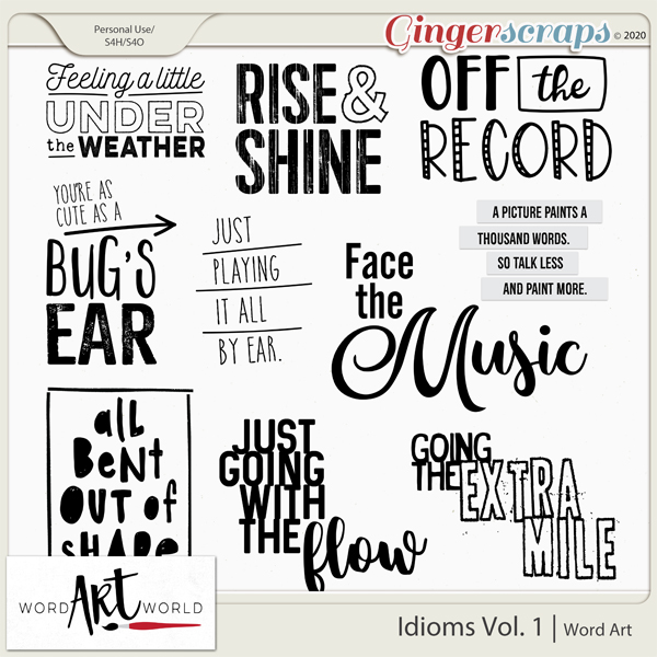 Idioms Vol. 1 Word Art