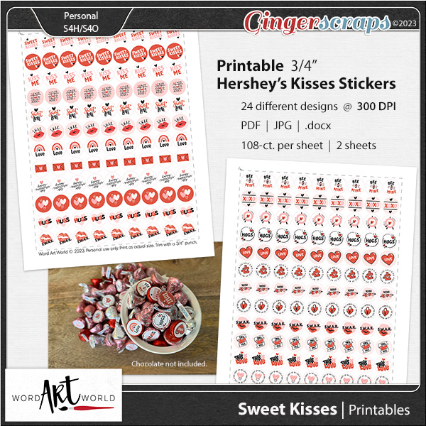 Sweet Kisses Printables