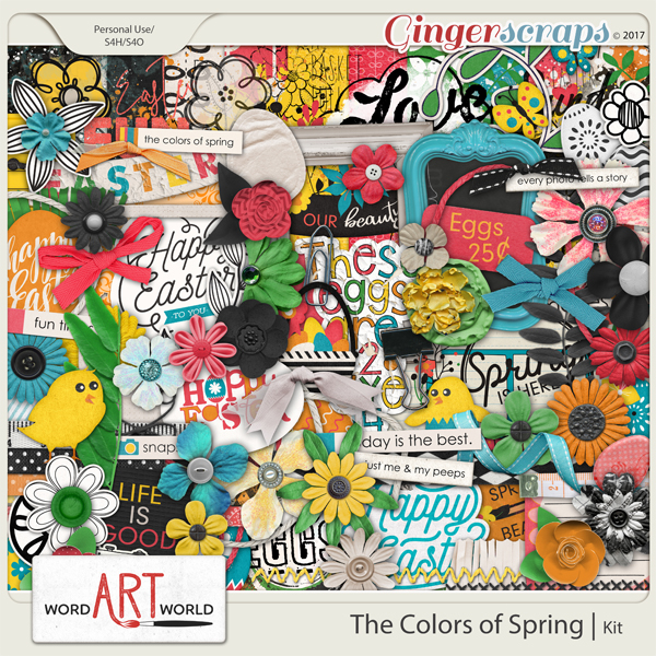 The Colors of Spring Page Kit