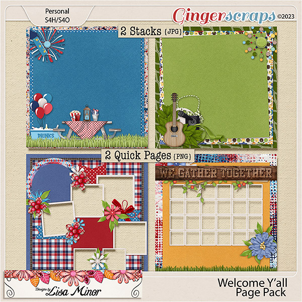 Welcome Y'all Page Pack from Designs by Lisa Minor