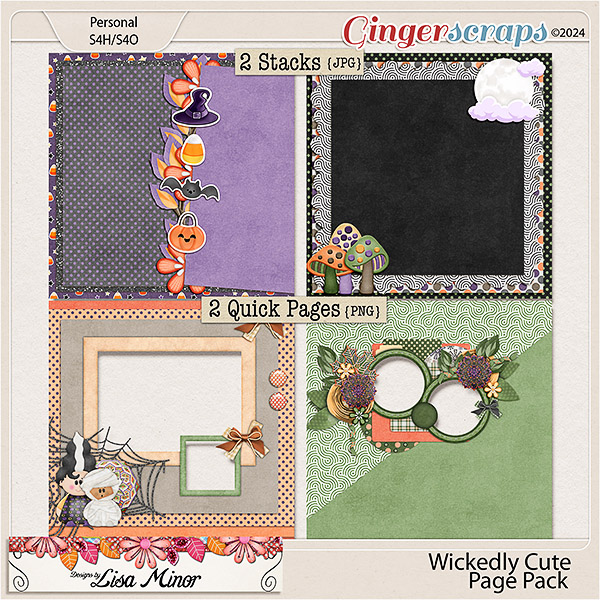 Wickedly Cute Page Pack from Designs by Lisa Minor