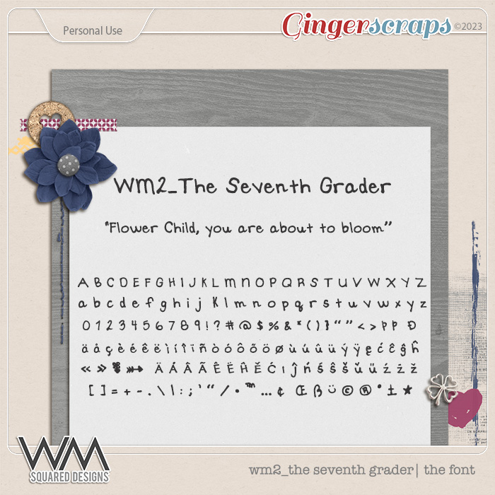 wm2_The Seventh Grader | The Font