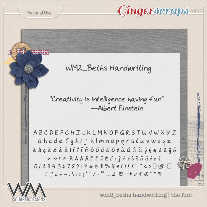 wm2_Beths Handwriting | The Font