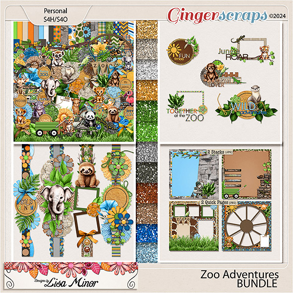 Zoo Adventures BUNDLE from Designs by Lisa Minor