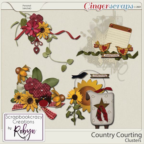 Country Courting Clusters by Scrapbookcrazy Creations