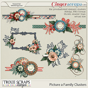 Picture a Family Clusters by Trixie Scraps Designs