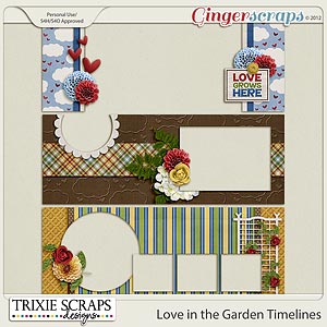 Love in the Garden Timelines by Trixie Scraps Designs