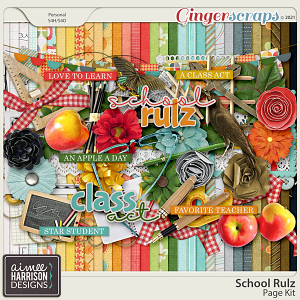 School Rulz Page Kit by Aimee Harrison