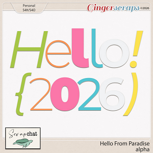 Hello from Paradise Alphas by ScrapChat Designs