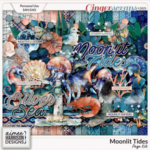 Moonlit Tides Page Kit by Aimee Harrison