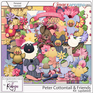 Peter Cottontail and Friends Kit by Scrapbookcrazy Creations