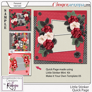 Little Stinker Quick Page 02 by Scrapbookcrazy Creations