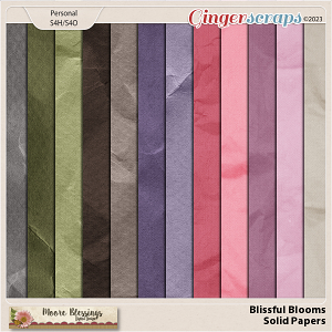 Blissful Blooms Solid Paper Pack by Moore Blessings Digital Design 