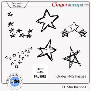 CU Star Brushes 1 by Wetfish Designs 
